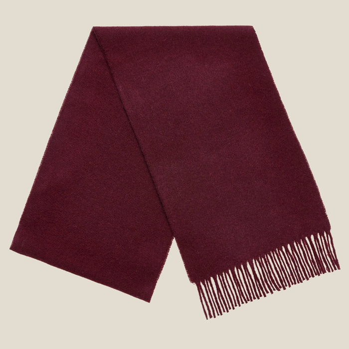 Bronte Moon Merino Wool Scarf in Claret