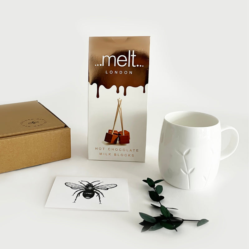 Melt hot chocolate milk blocks
