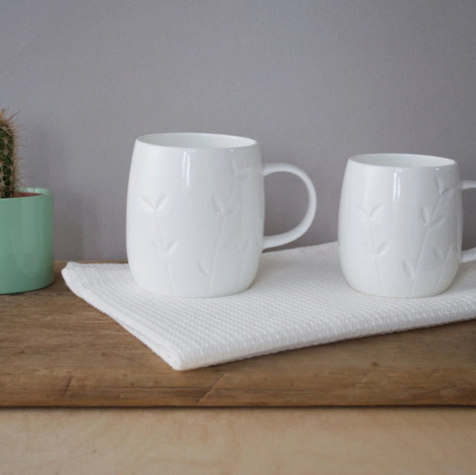 Repeat Repeat Bone China mug