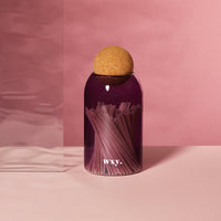 Cork Ball Tinted Glass Matches plum - Gift for candle lover and new home gift