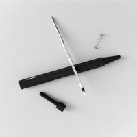 Black pen parts grey background