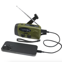 radio charging phone on white background