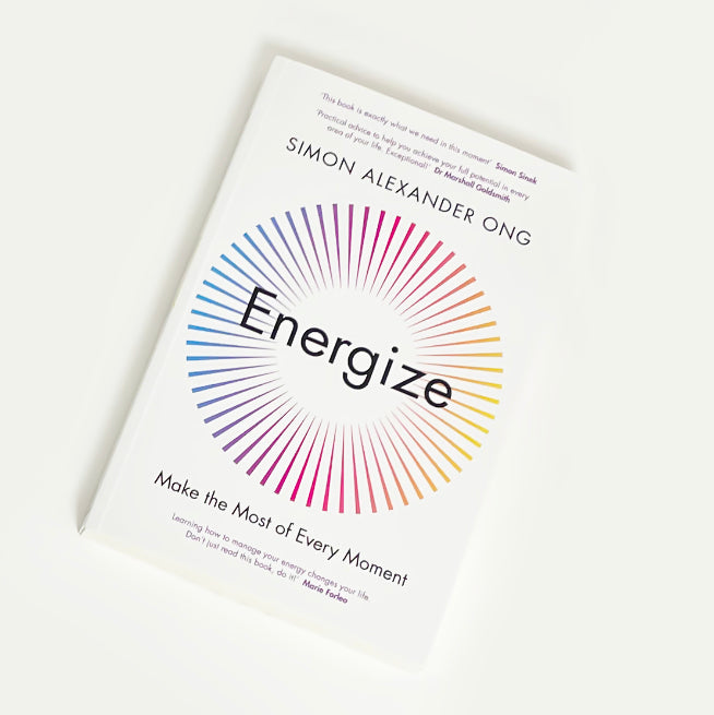 Energize Book By Simon Ong front cover