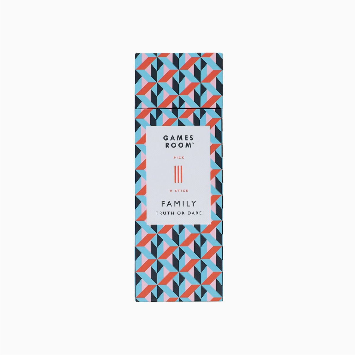 Family game truth or dare on white background