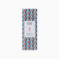 Family game truth or dare on white background