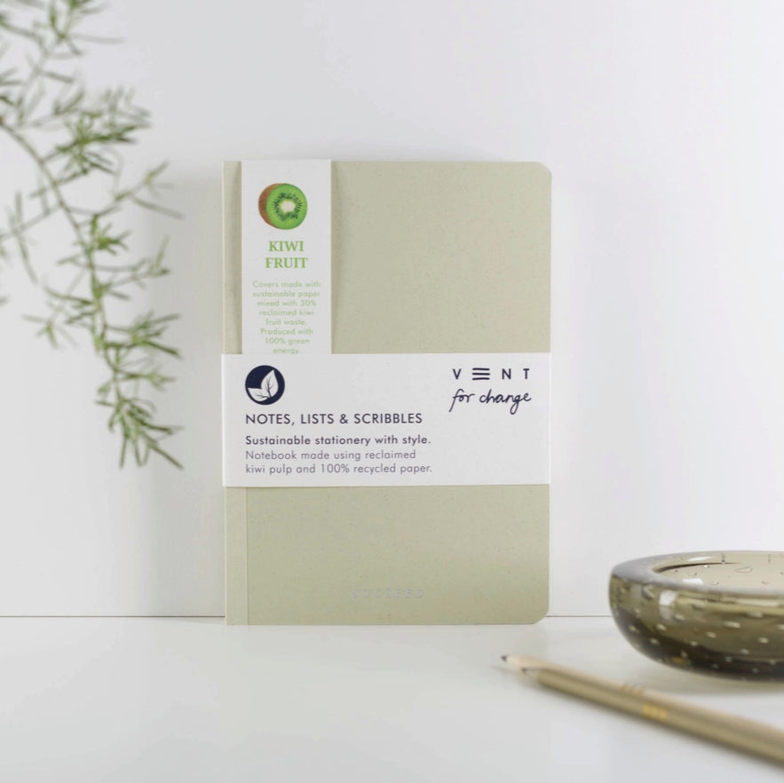Vent for change sustainable Sucseed Notebook made from Kiwi