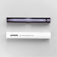 Zero Waste Ballpoint Pen by prototo in packaging on a white background