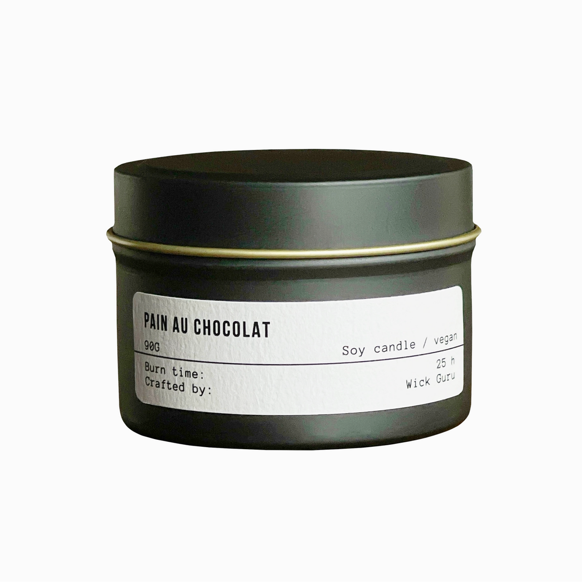 Pain Au Chocolat Candle by Wick Guru white background 