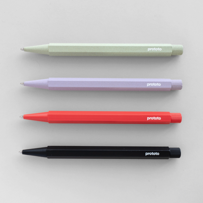 Sage lavender red and black Prototo pen
