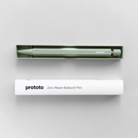 Prototo zero waste ballpoint pen with packaging on a white background