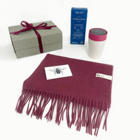 Coffee & Lambswool Scarf Gift Set