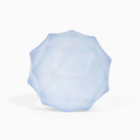 Light blue octagonal object on a white background