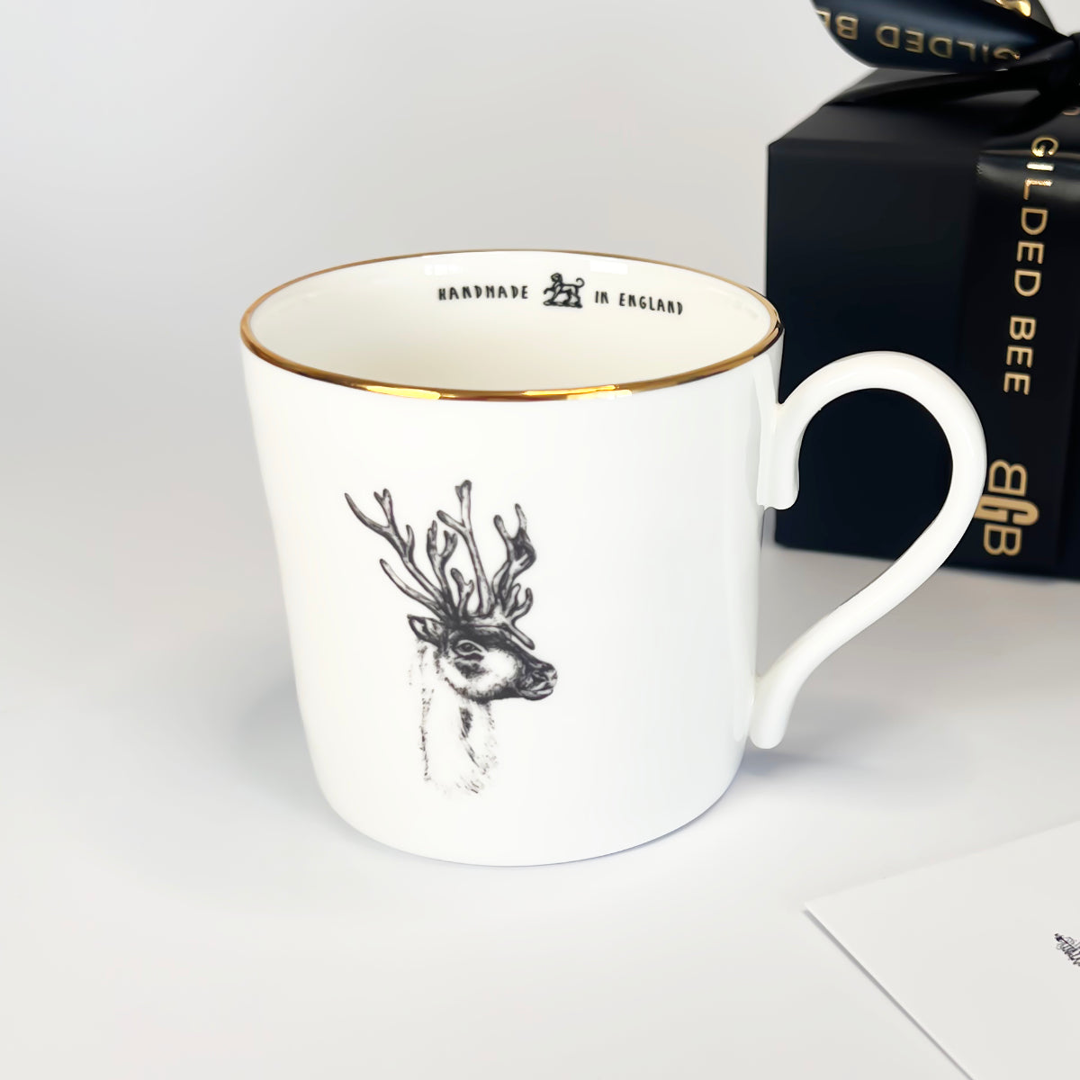 Gilded Bee Bone China Mug
