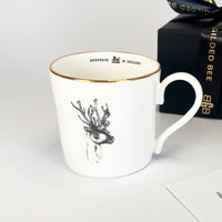 Gilded Bee Bone China Mug