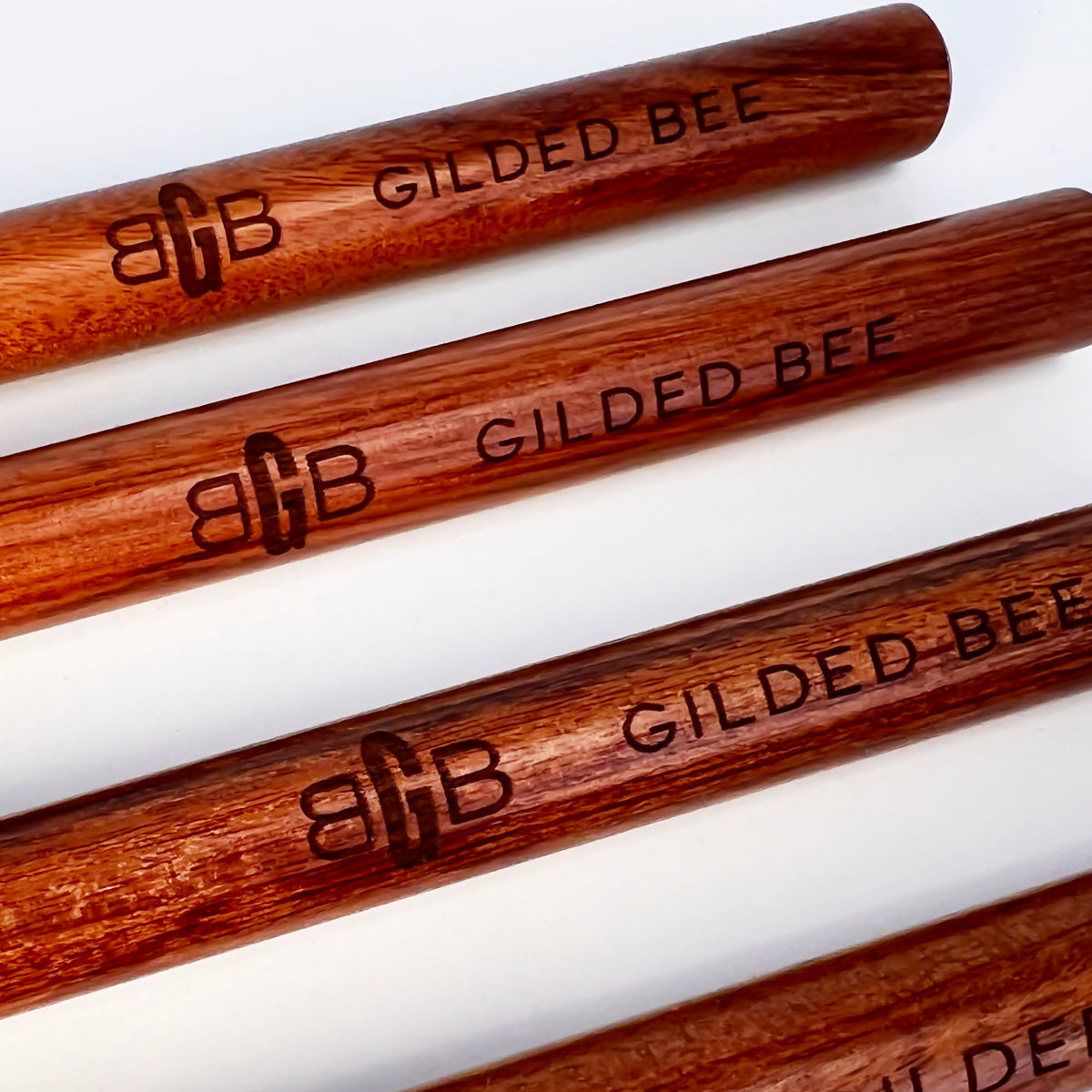 Walnut & Brass Branded Pens (MOQ 24)