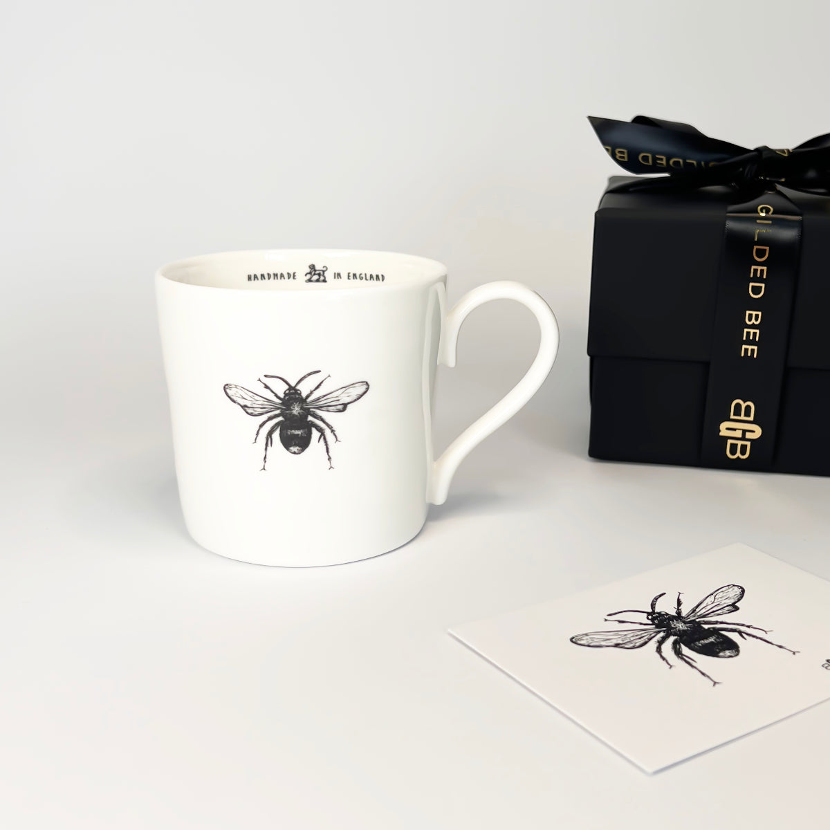 Gilded Bee Bone China Mug